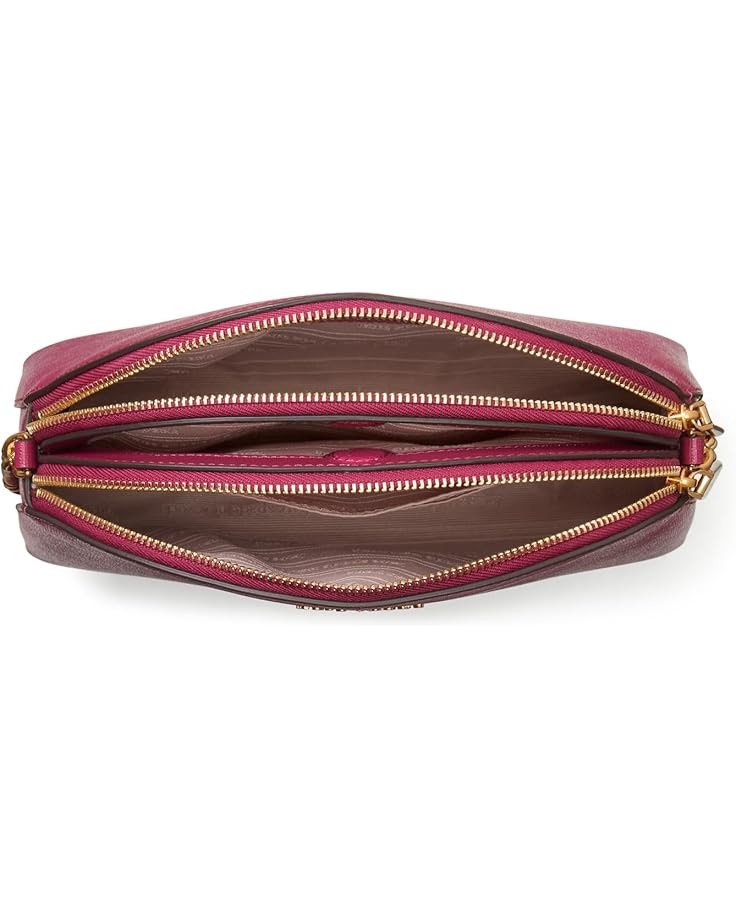 6pm Kate Spade New York Morgan Saffiano Leather Double Zip Dome Crossbody