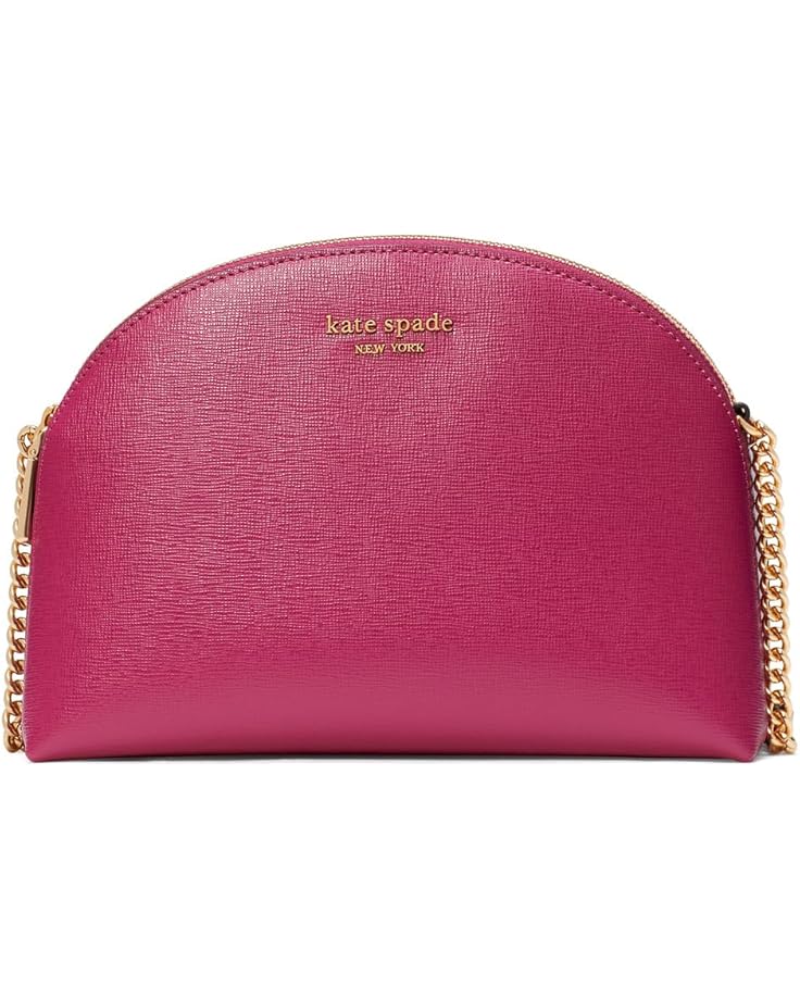 6pm Kate Spade New York Morgan Saffiano Leather Double Zip Dome Crossbody
