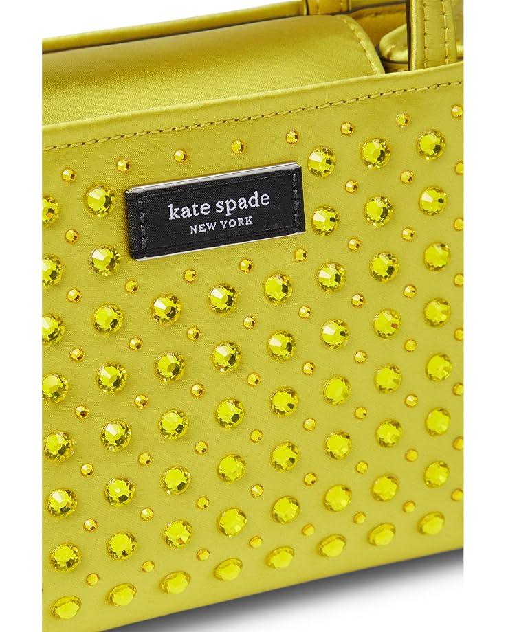 6pm Kate Spade New York Sam Icon Crystal Embellished Fabric Mini Tote