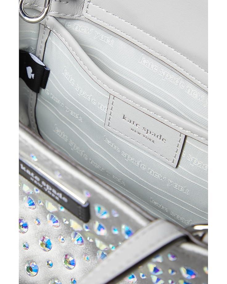 6pm Kate Spade New York Sam Icon Crystal Embellished Fabric Mini Tote