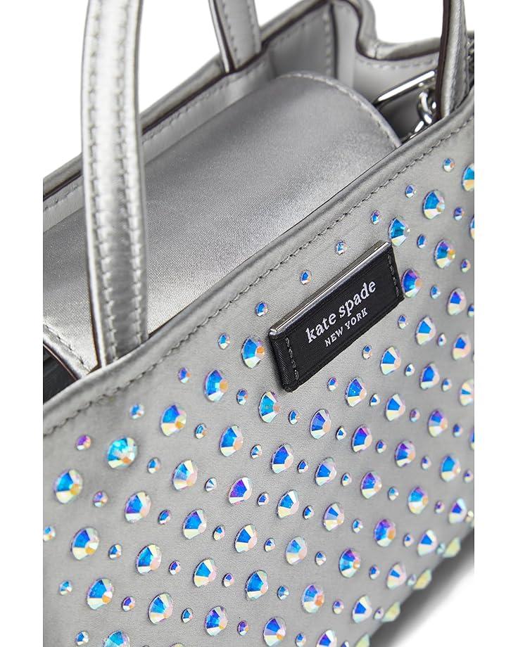 6pm Kate Spade New York Sam Icon Crystal Embellished Fabric Mini Tote