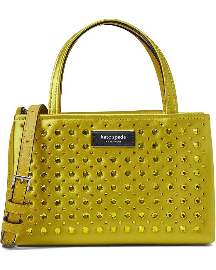 6pm Kate Spade New York Sam Icon Crystal Embellished Fabric Mini Tote