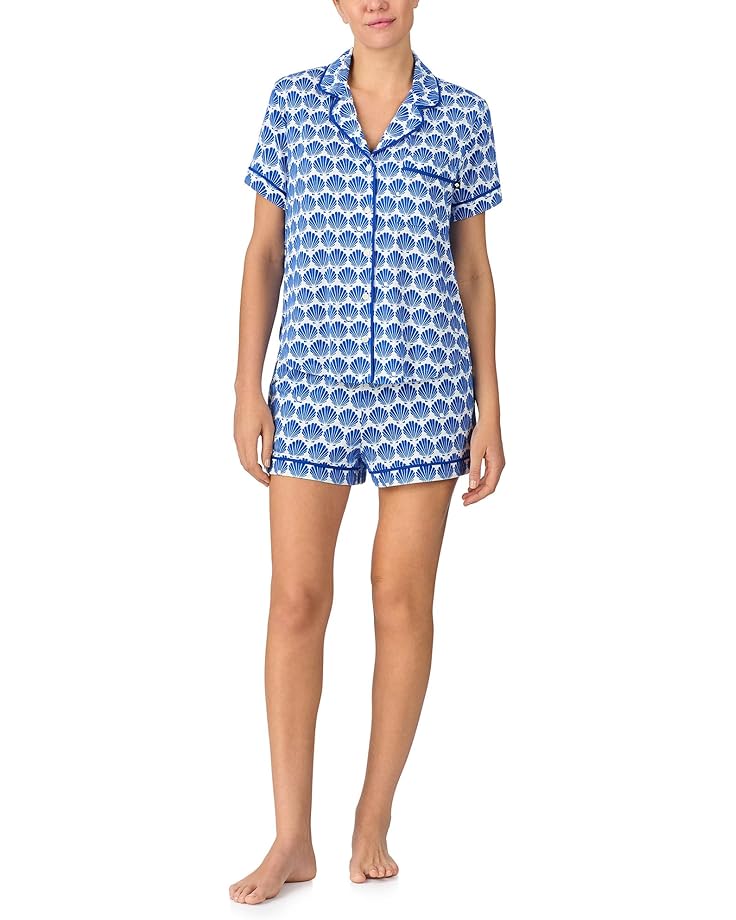 6pm Kate Spade New York Short Sleeve Boxer PJ Set Women's