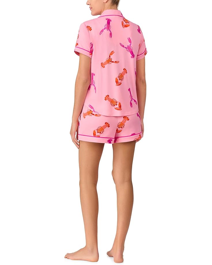 6pm Kate Spade New York Short Sleeve Boxer PJ Set Women's