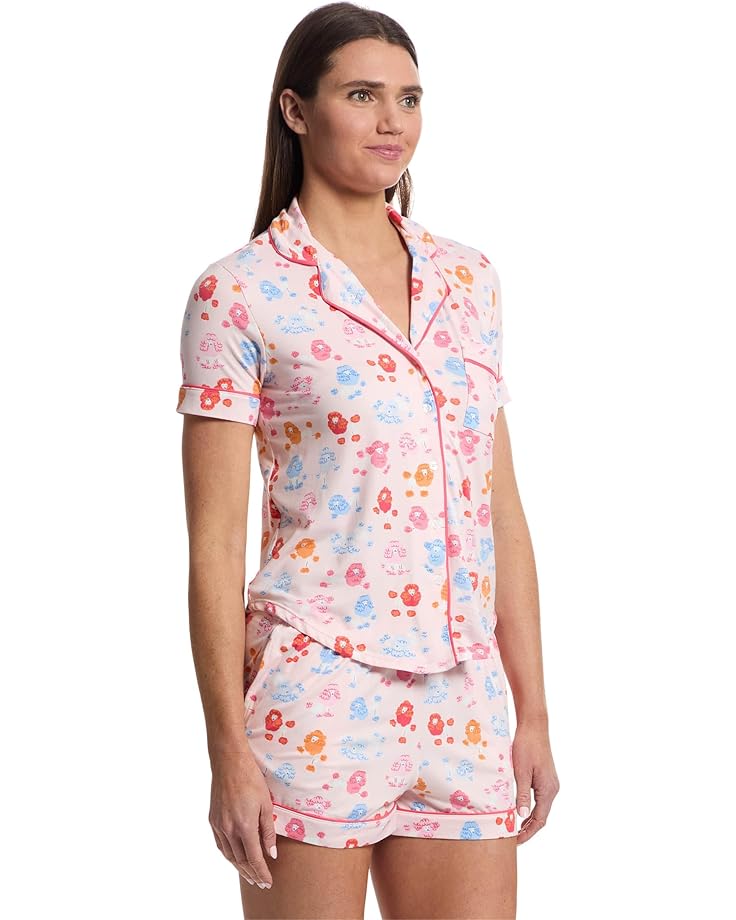 Kate Spade New York Short Sleeve Boxer PJ Set Women's Poodles
