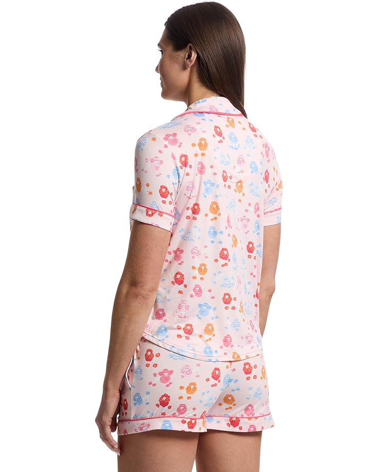 Kate Spade New York Short Sleeve Boxer PJ Set Women's Poodles