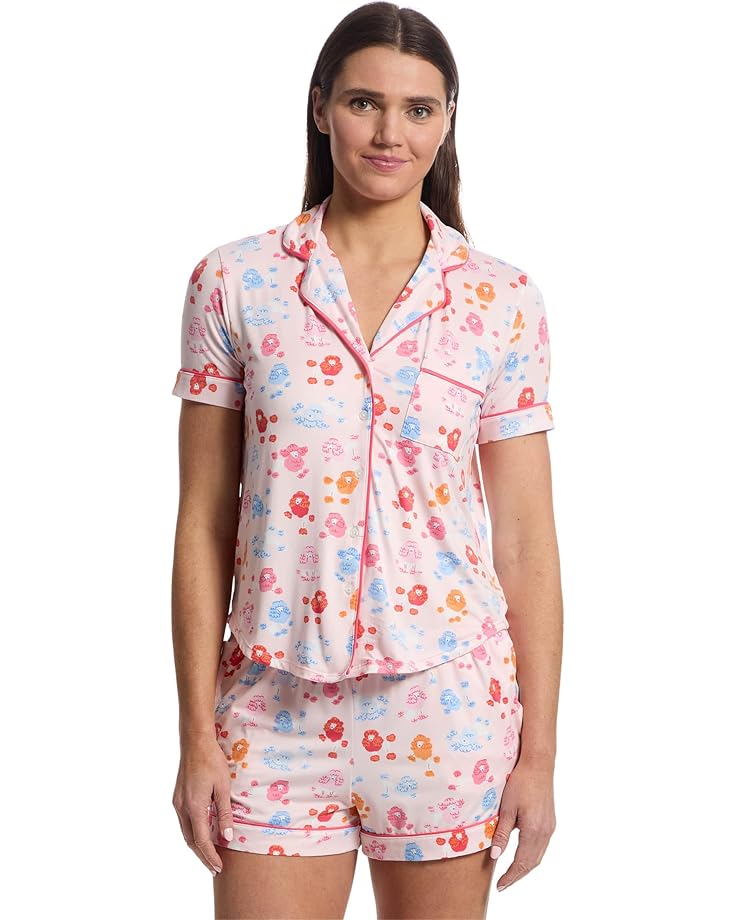 Kate Spade New York Short Sleeve Boxer PJ Set Women's Poodles