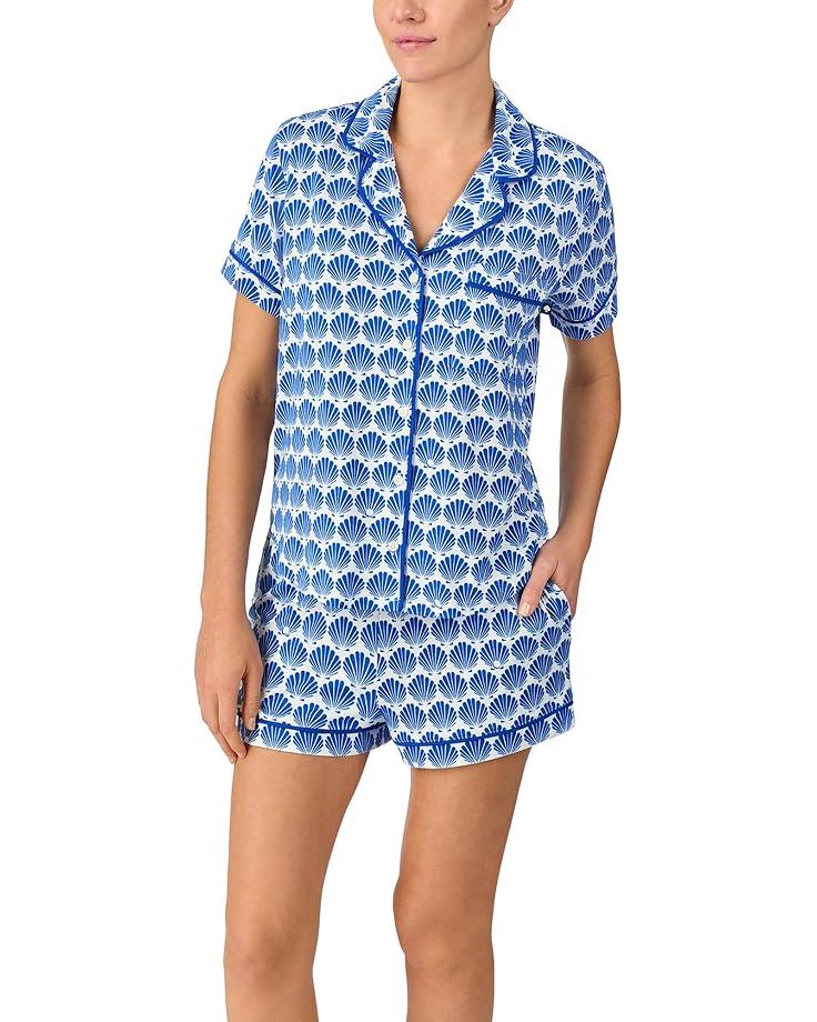 6pm Kate Spade New York Short Sleeve Boxer PJ Set Women's