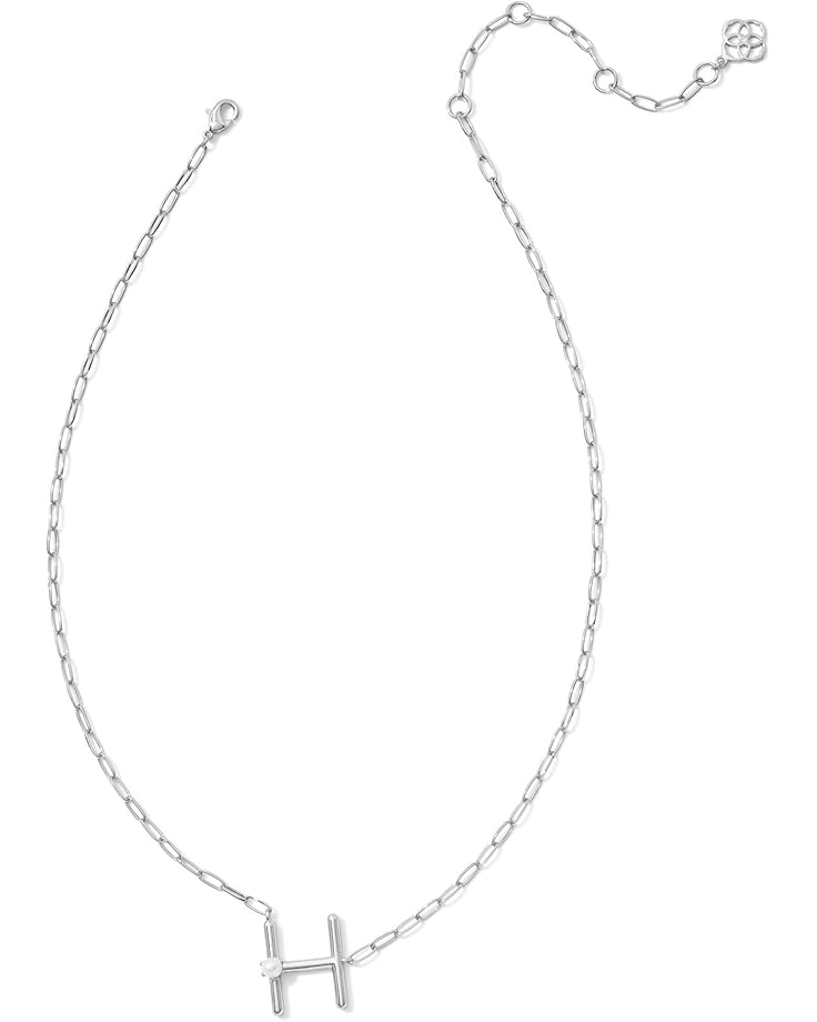 6pm Kendra Scott Pearl Letter H Short Pendant Necklace