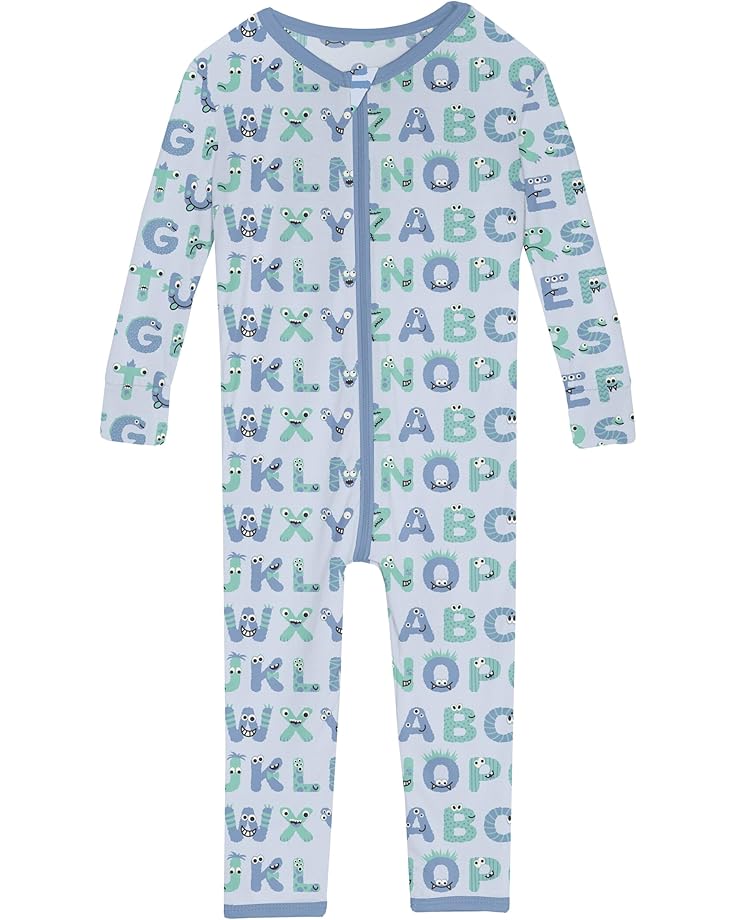 Kickee Pants Kids Print Convertible Sleeper with Zipper (Infant)