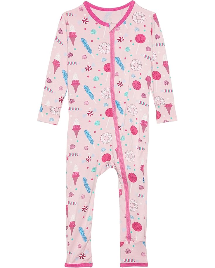 Kickee Pants Kids Print Coverall with Two-Way Zipper (Infant)