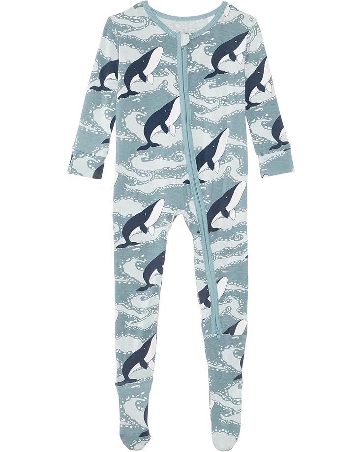 6pm Kickee Pants Kids Print Footie with 2 Way Zipper (Infant)
