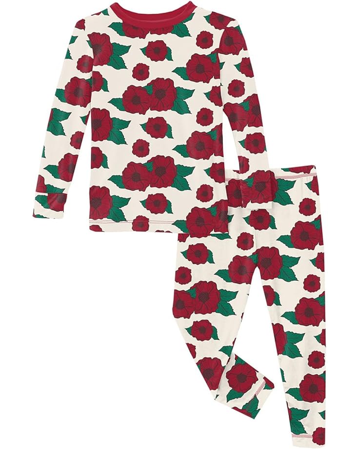 6pm Kickee Pants Kids Print Long Sleeve Pajama Set (Big Kid)