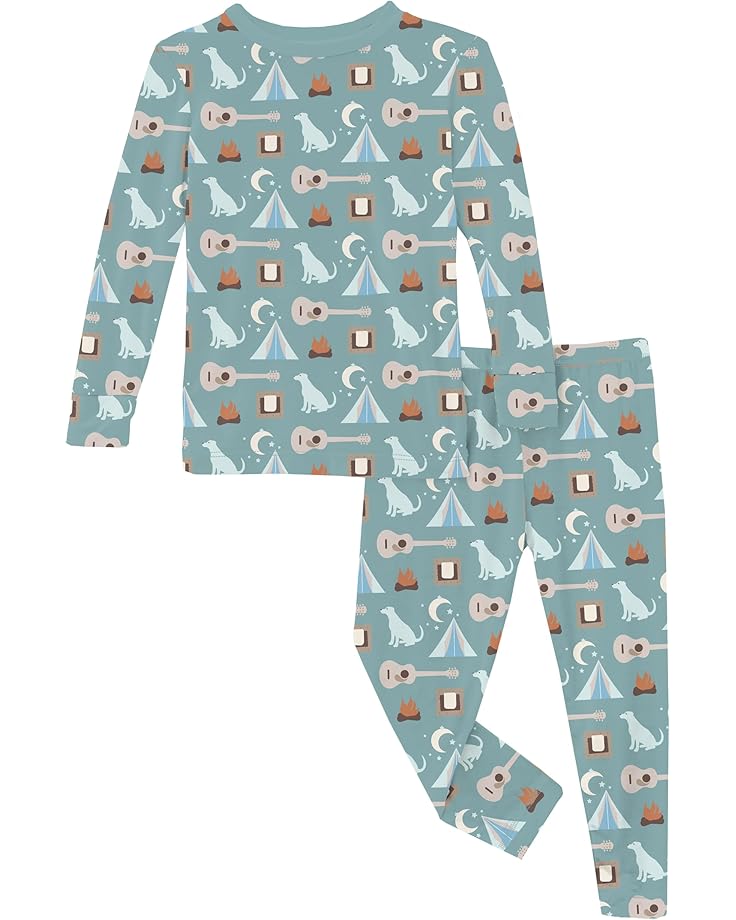 6pm Kickee Pants Kids Print Long Sleeve Pajama Set (Toddler)