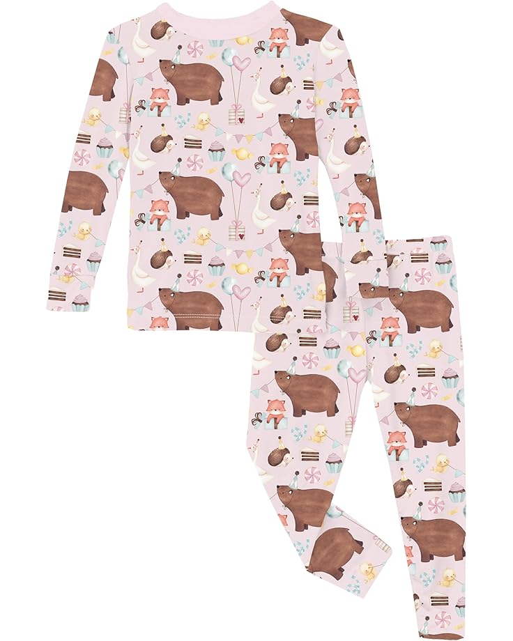 6pm Kickee Pants Kids Print Long Sleeve Pajama Set (Toddler)