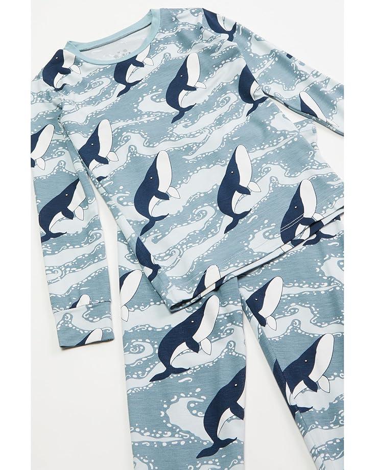 6pm Kickee Pants Kids Print Long Sleeve Pajama Set (Toddler/Little Kids/Big Kids)