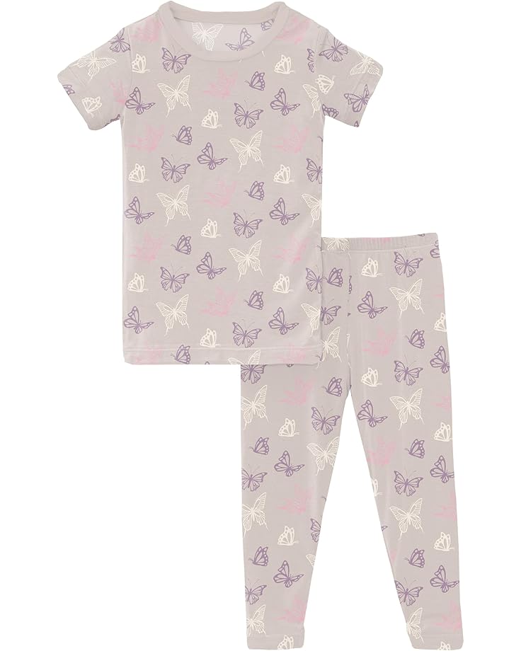 6pm Kickee Pants Kids Print Short Sleeve Pajama Set (Toddler/Little Kids/Big Kids)