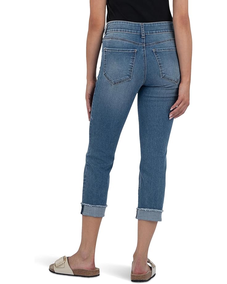 6pm KUT From The Kloth Amy Crop Straight Leg Roll Up Women's