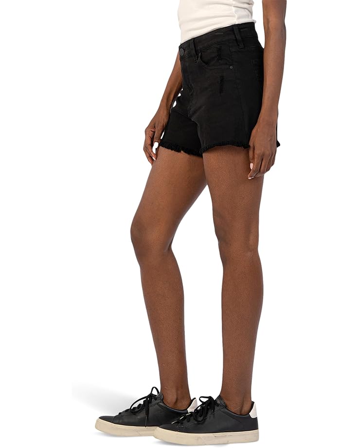 6pm KUT From The Kloth Jane High-Rise Long Shorts W/ Fray Hem Women's