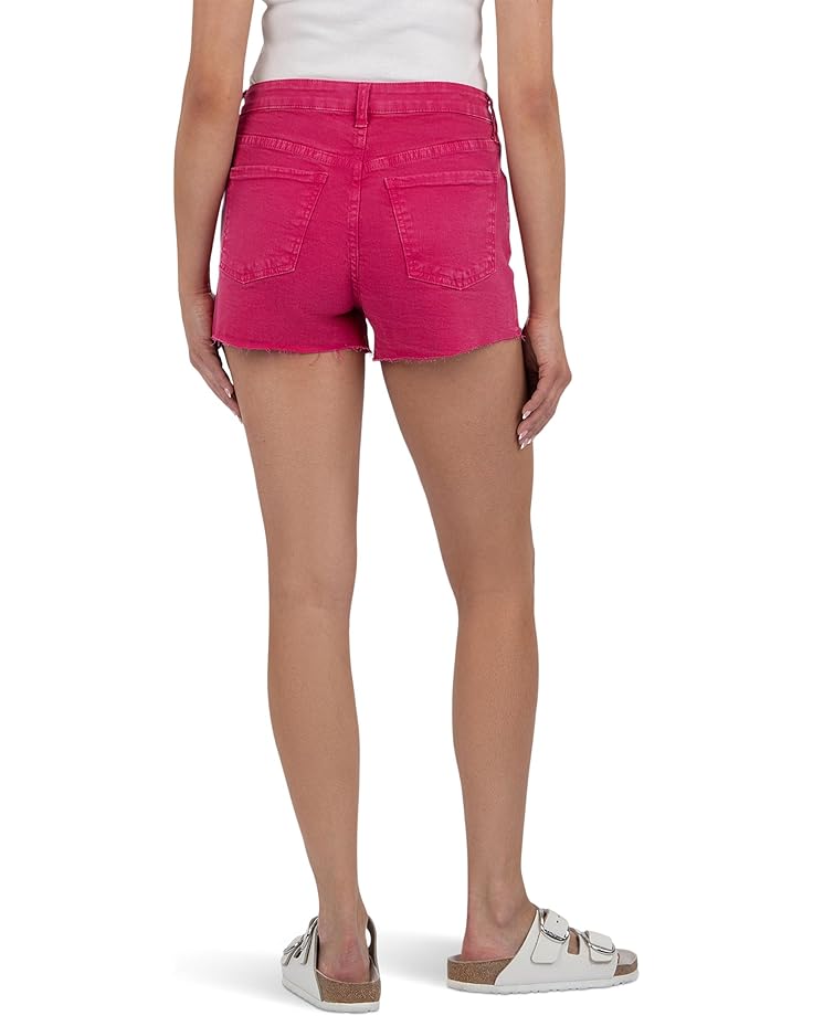 6pm KUT From The Kloth Jane High-Rise Shorts With Raw Hem Women's
