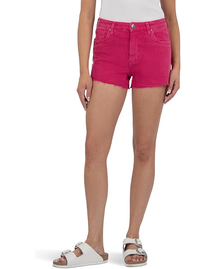 6pm KUT from the Kloth Jane High-Rise Shorts with Raw Hem Women's
