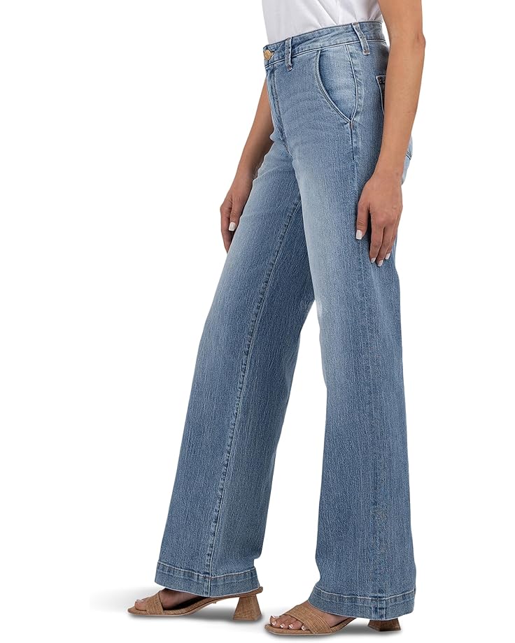 KUT From The Kloth Jodi High Rise Fab Ab Wide Leg-Slash Front Pockets Fab Ab Women's
