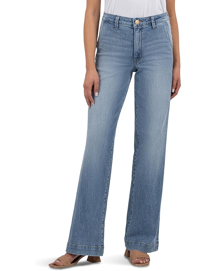 KUT from the Kloth Jodi High Rise Fab Ab Wide Leg-Slash Front Pockets Fab Ab Women's