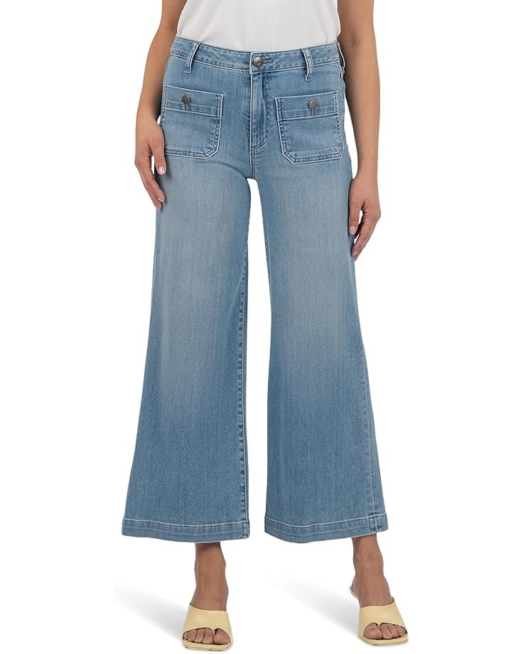 6pm KUT from the Kloth Meg High Rise Wide Leg With Patch Pockets Women's