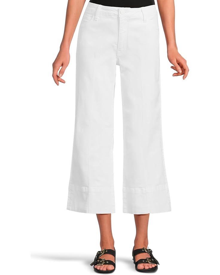 6pm KUT from the Kloth Petite Meg High Rise Frt Pin Tuck Wide Hem Basic Bck Women's