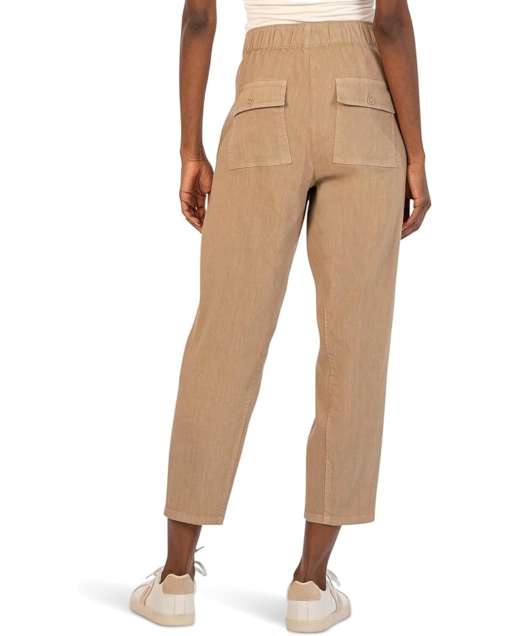 KUT From The Kloth Petite Rosalie - Drawstring Pants With Porkchop Pockets In Khaki Women's Khaki
