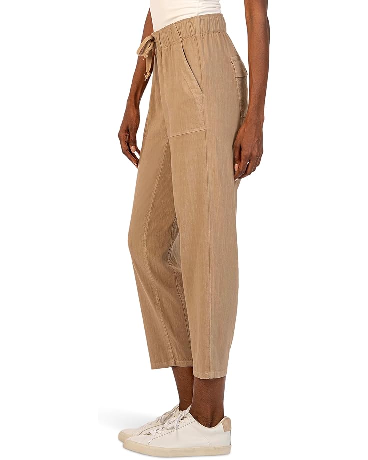KUT From The Kloth Petite Rosalie - Drawstring Pants With Porkchop Pockets In Khaki Women's Khaki