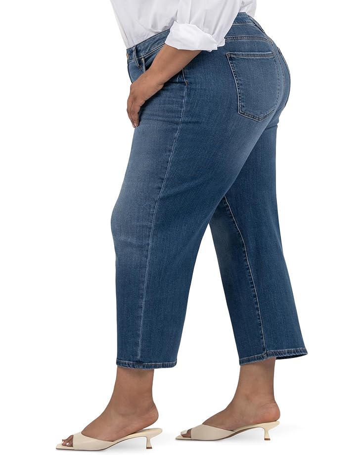 6pm KUT From The Kloth Plus Size Charlotte High Rise Crop Wide Leg With Regular Hem Women's