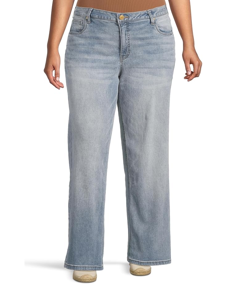 KUT from the Kloth Plus Size Jean High Rise Wide Leg Clean Hem Women's