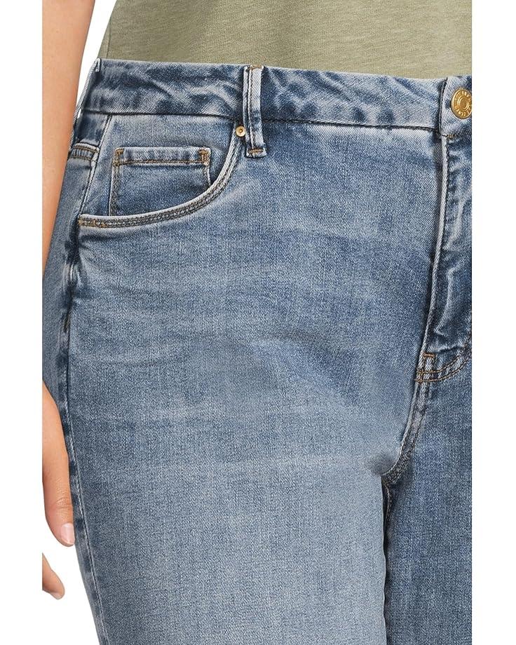 KUT From The Kloth Plus Size Meg High Rise Fab Ab Wide Leg Raw Hem-Long Inseam Women's