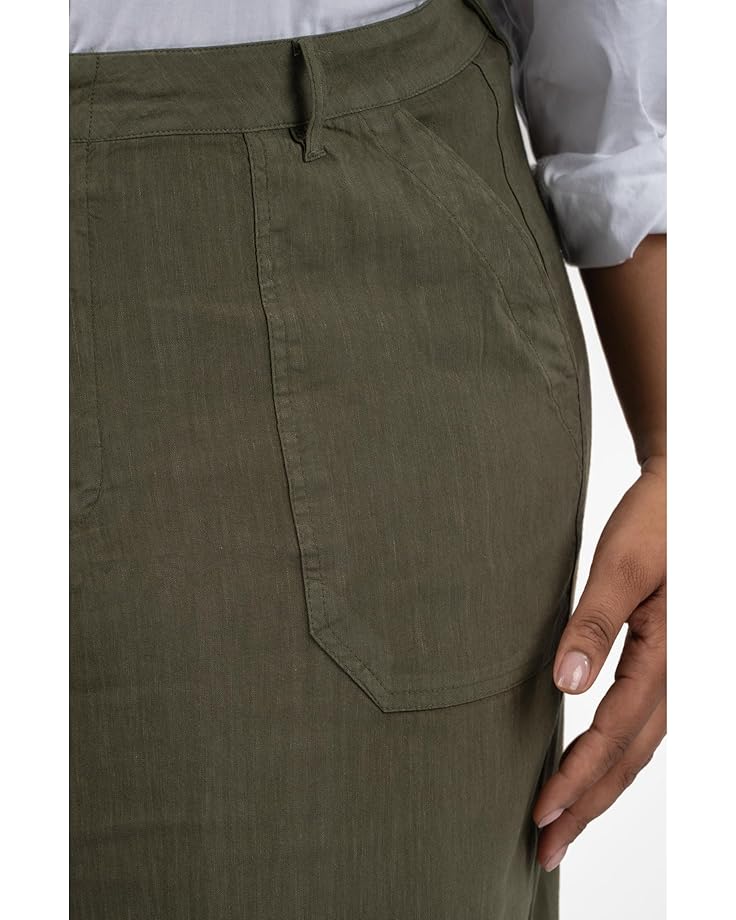 KUT From The Kloth Plus Size Topaz-Wide Leg Pant W/Porkchop Pockets Women's Forest