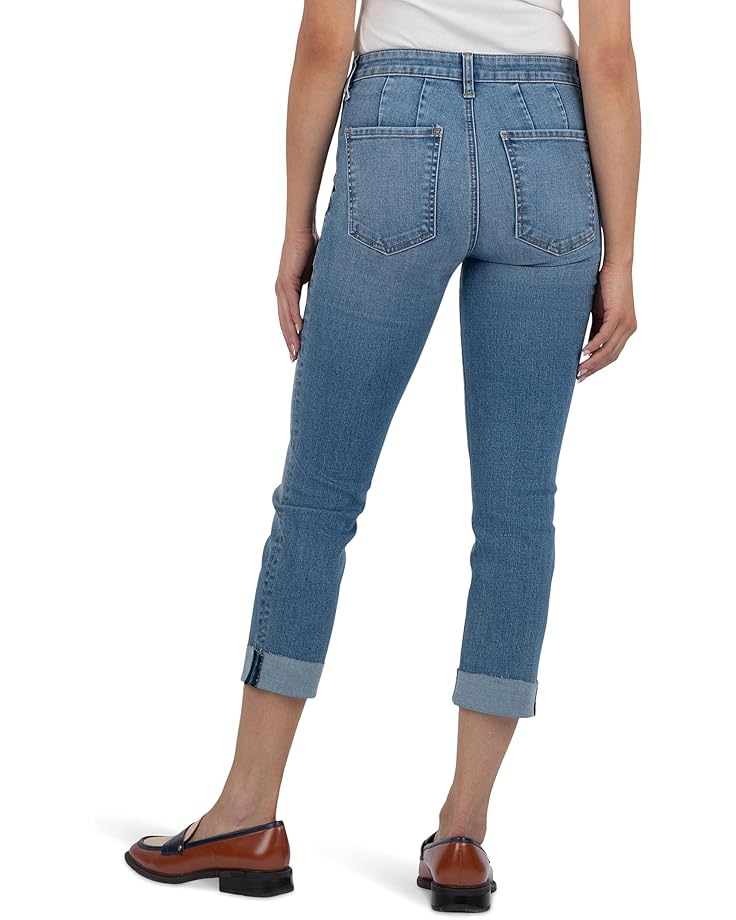 6pm KUT From The Kloth Stevie Crop Straight Leg With Pork Chop Pocket Women's