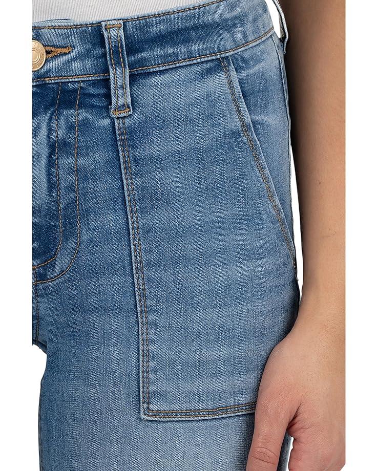 6pm KUT From The Kloth Stevie Crop Straight Leg With Pork Chop Pocket Women's