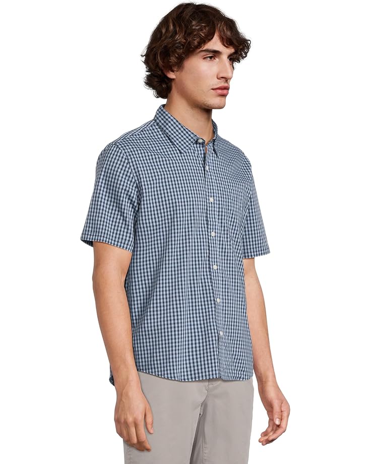 6pm L.L.Bean Comfort Stretch Performance Shirt Short Sleeve Slightly Fitted Plaid Men's