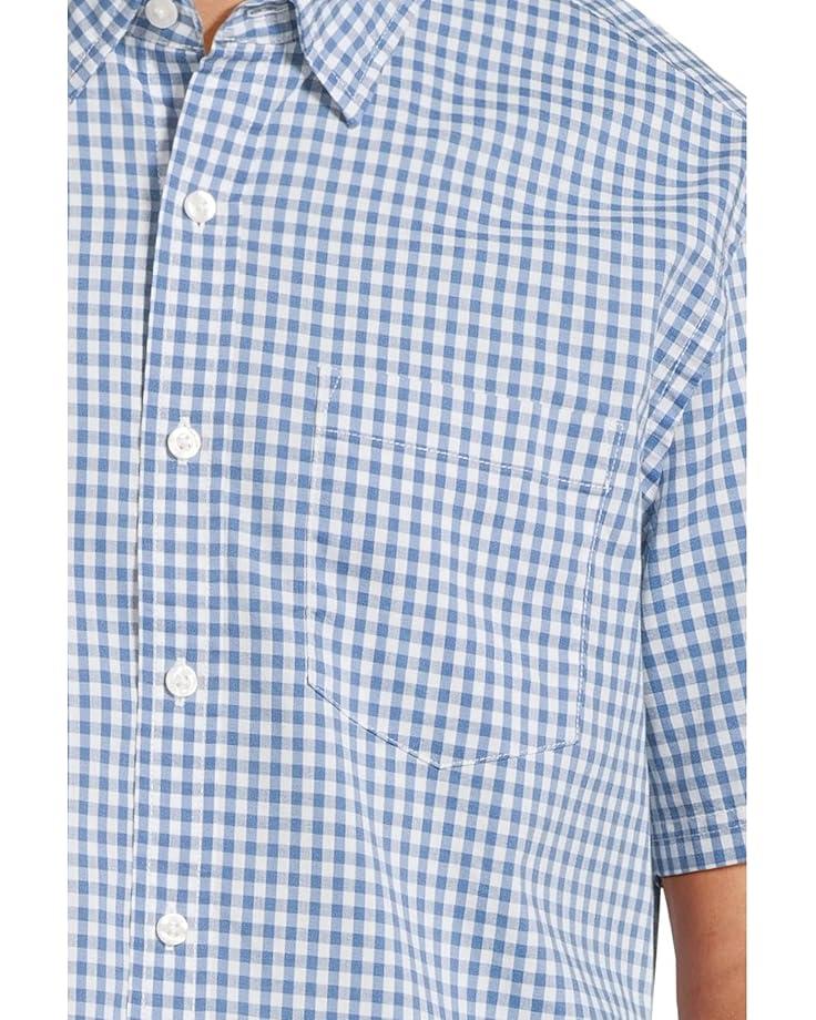 6pm L.L.Bean Comfort Stretch Performance Shirt Short Sleeve Slightly Fitted Plaid Men's