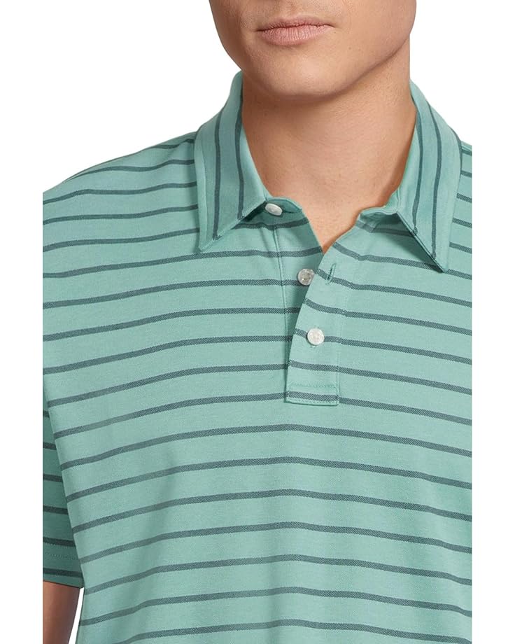 6pm L.L.Bean Comfort Stretch Performance Short Sleeve Polo Slightly Fitted Stripe Men's