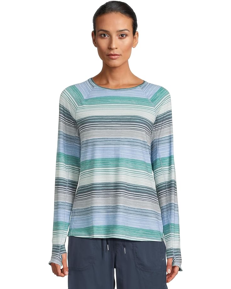 L.L.Bean Everyday SunSmart® Crew Neck Long-Sleeve Stripe Tee Women's