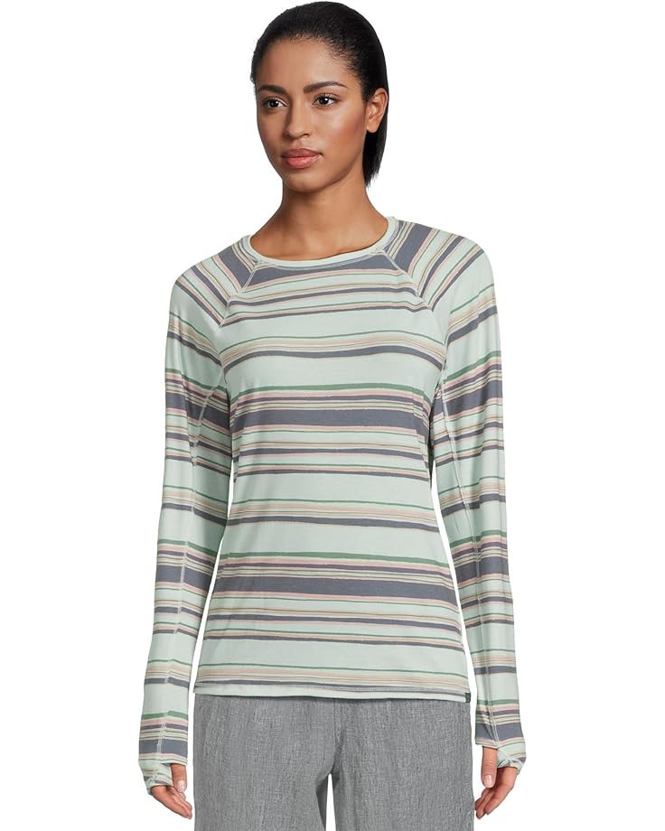 L.L.Bean Everyday SunSmart® Crew Neck Long-Sleeve Stripe Tee Women's
