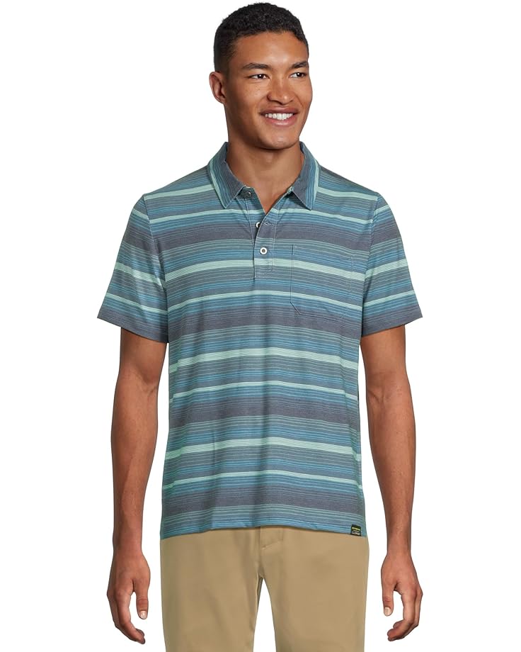6pm L.L.Bean Everyday SunSmart® Polo 2.0 Short-Sleeve Stripe Men's