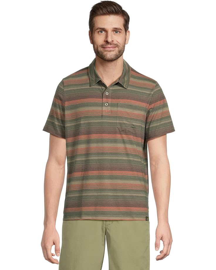 6pm L.L.Bean Everyday SunSmart® Polo 2.0 Short-Sleeve Stripe Men's