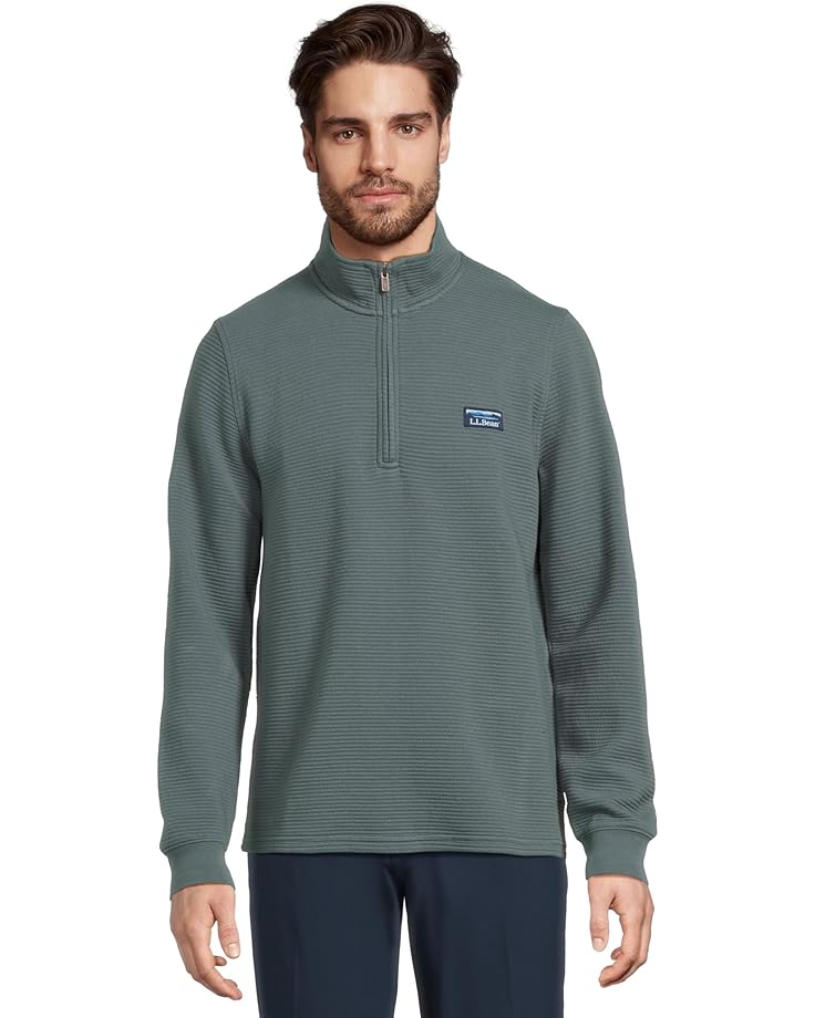 6pm L.L.Bean Lakewashed Double-Knit Quarter-Zip Long Sleeve Men's