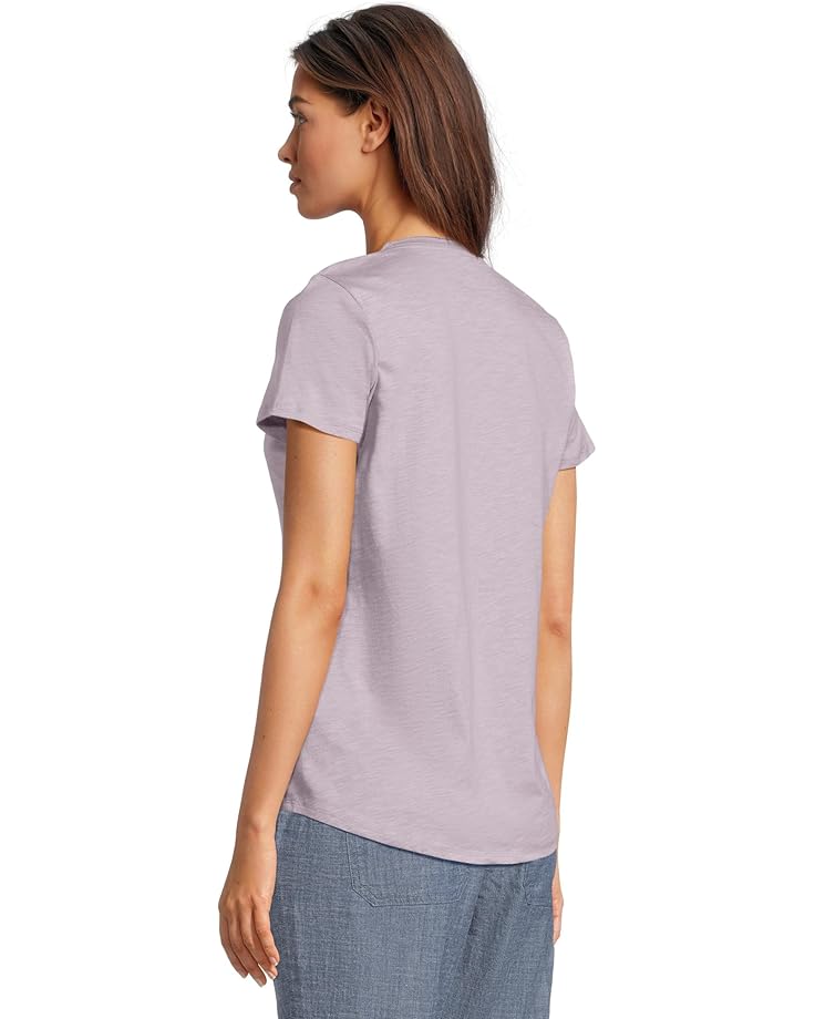 L.L.Bean Organic Cotton V-Neck Short Sleeve Tee Women's