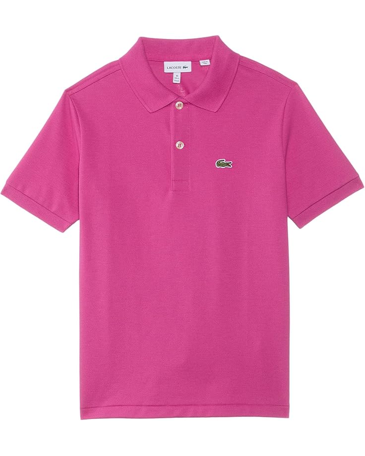6pm Lacoste Kids Monochrome Piqué Polo Shirt (Toddler/Little Kid/Big Kid)