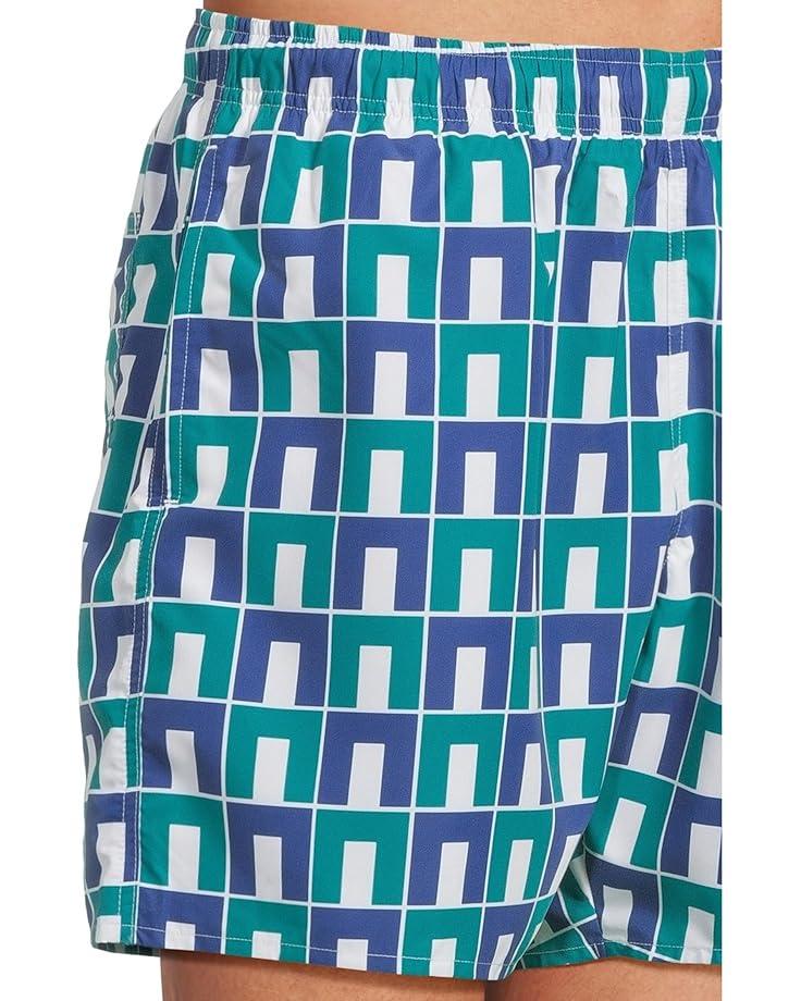 6pm Lacoste Mid Length Robert George Print Swim Trunks Men's