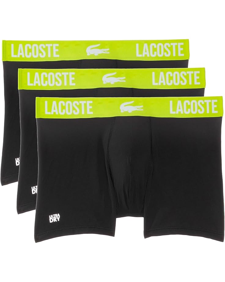 Lacoste Short Microfiber Boxer Brief 3-Pack Men's