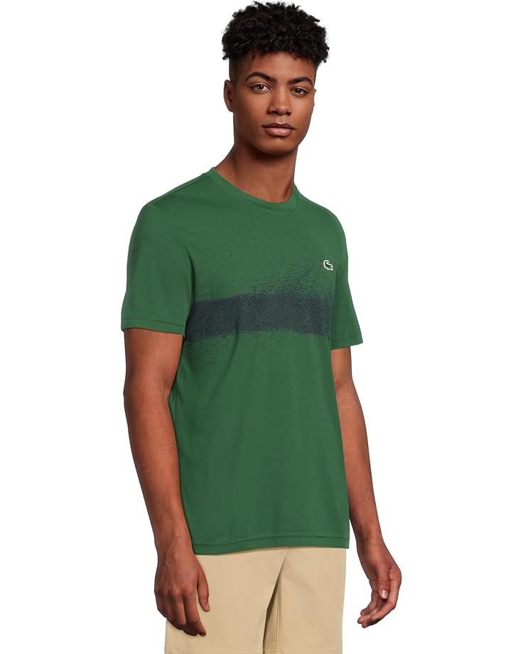 6pm Lacoste Short Sleeve Novak Fan Collection Tech Pique T-shirt Men's